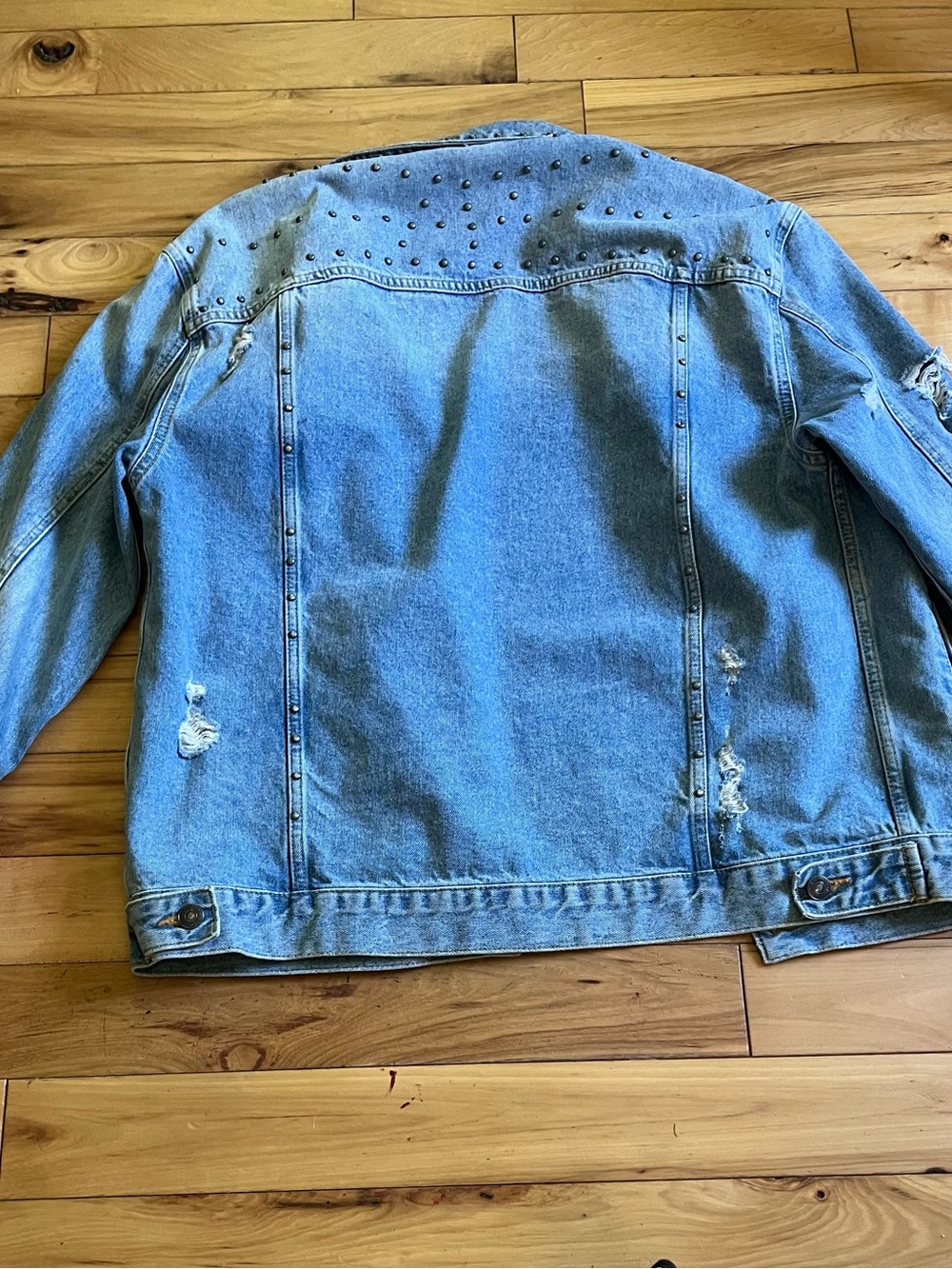 Free People Studded oversized trucker jacket - Picture 7 of 11